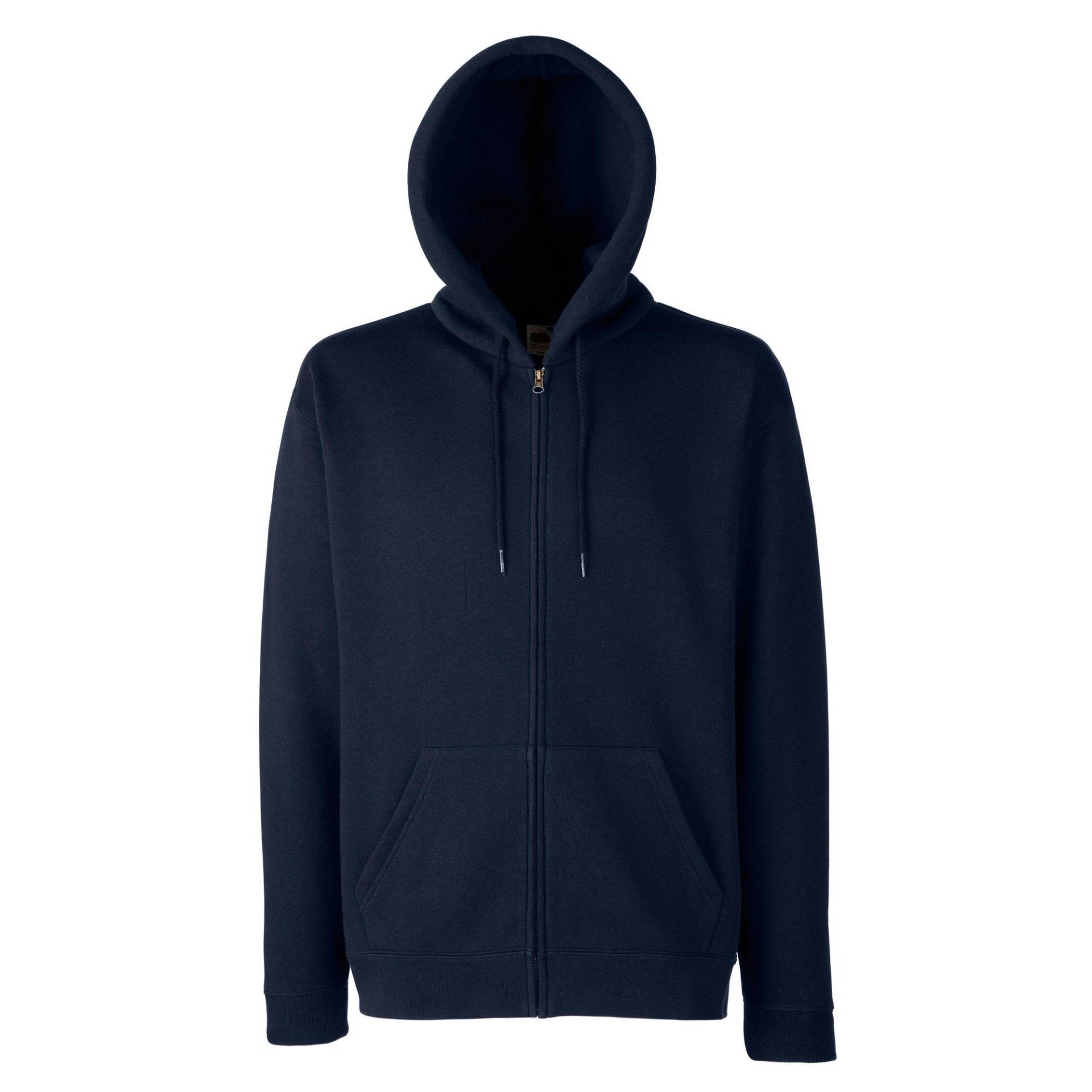 Kapuzenjacke Herren Marine L von Fruit of the Loom