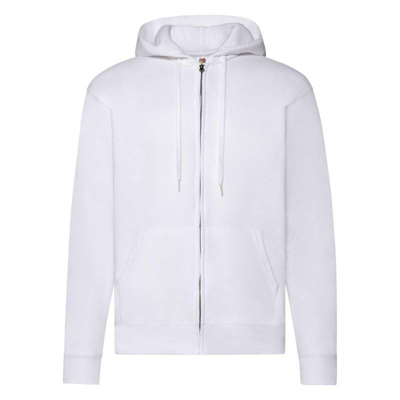 Kapuzenjacke Herren Weiss L von Fruit of the Loom