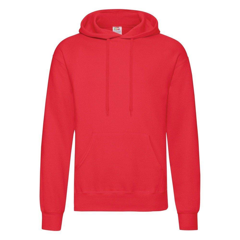 Fruit of the Loom - Kapuzenpullover Hoodie Kapuzensweater, für Herren, Rot Bunt, Größe XXL von Fruit of the Loom