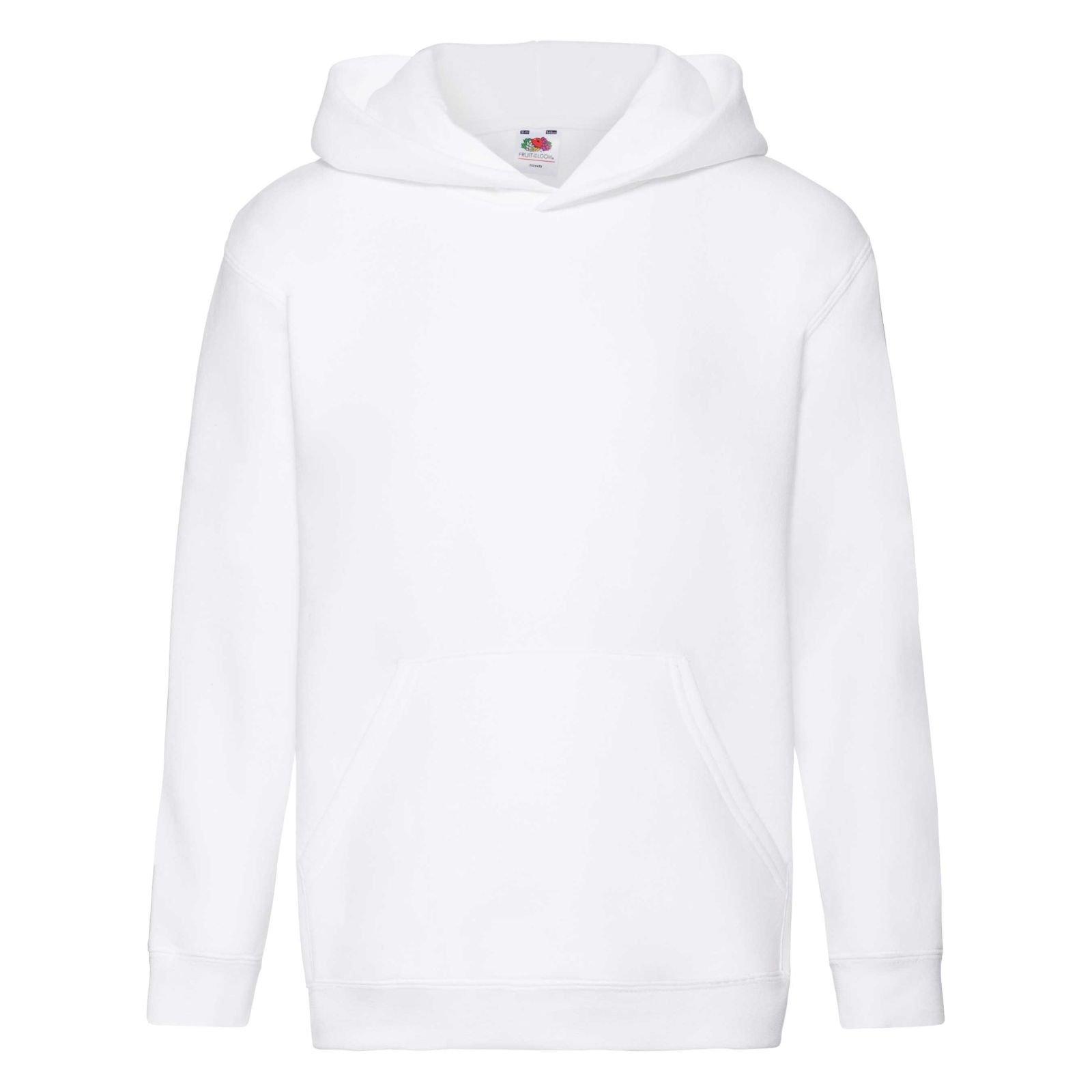 Kapuzenpullover Premium 7030 Jungen Weiss 14/15A von Fruit of the Loom