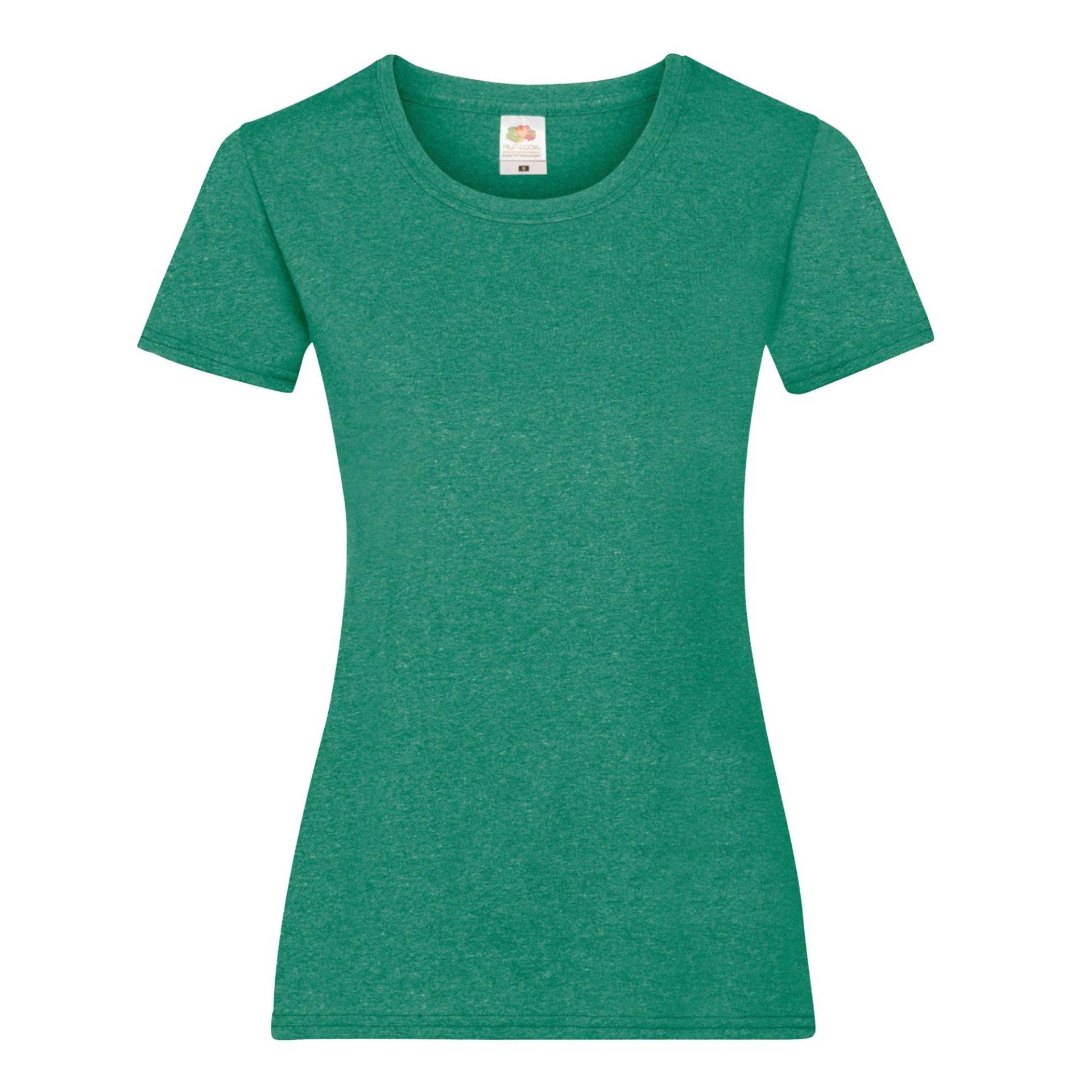 Ladyfit Tshirt (5 Stückpackung) Damen Grün XL von Fruit of the Loom