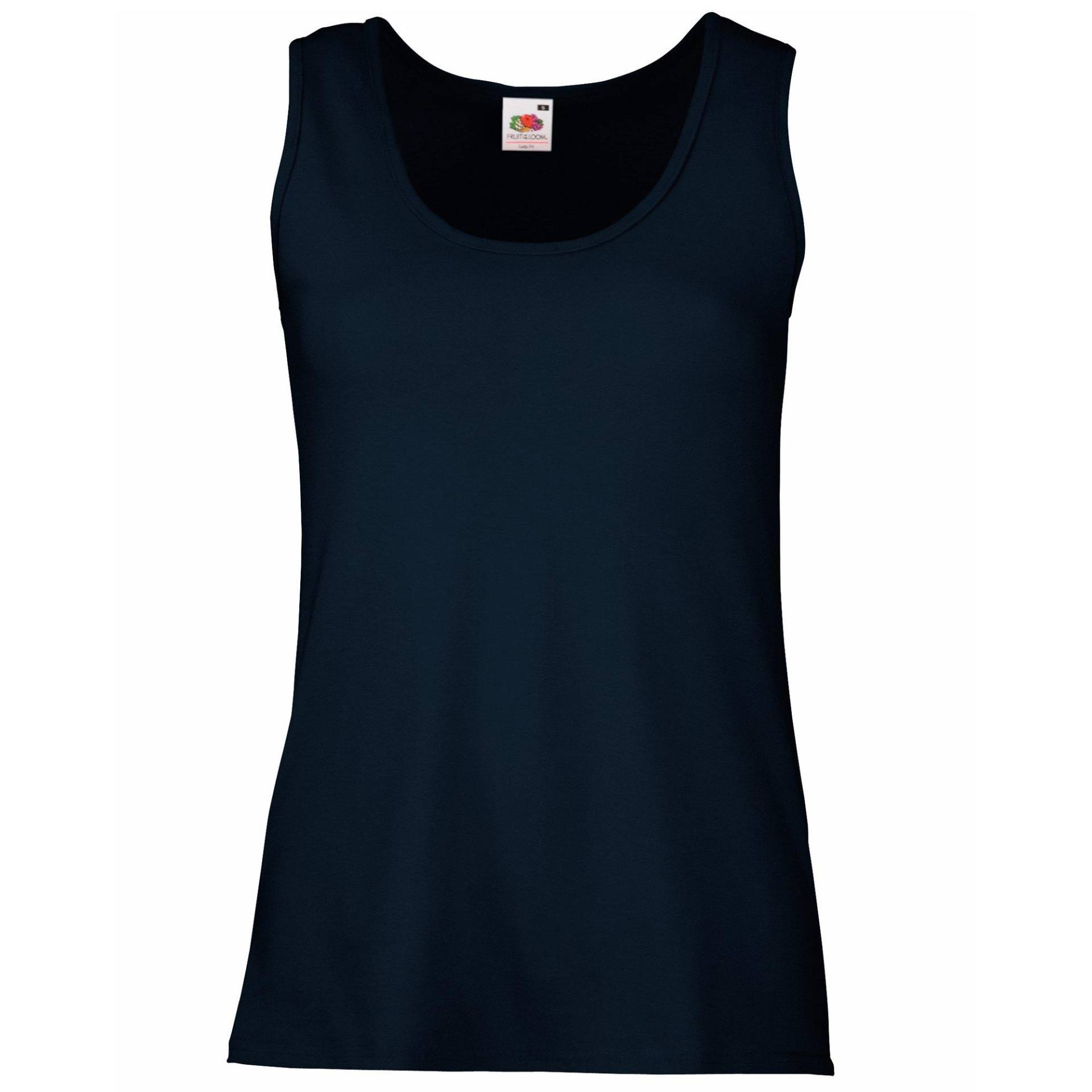 Ladyfit Valueweight Tanktop Damen Marine XL von Fruit of the Loom