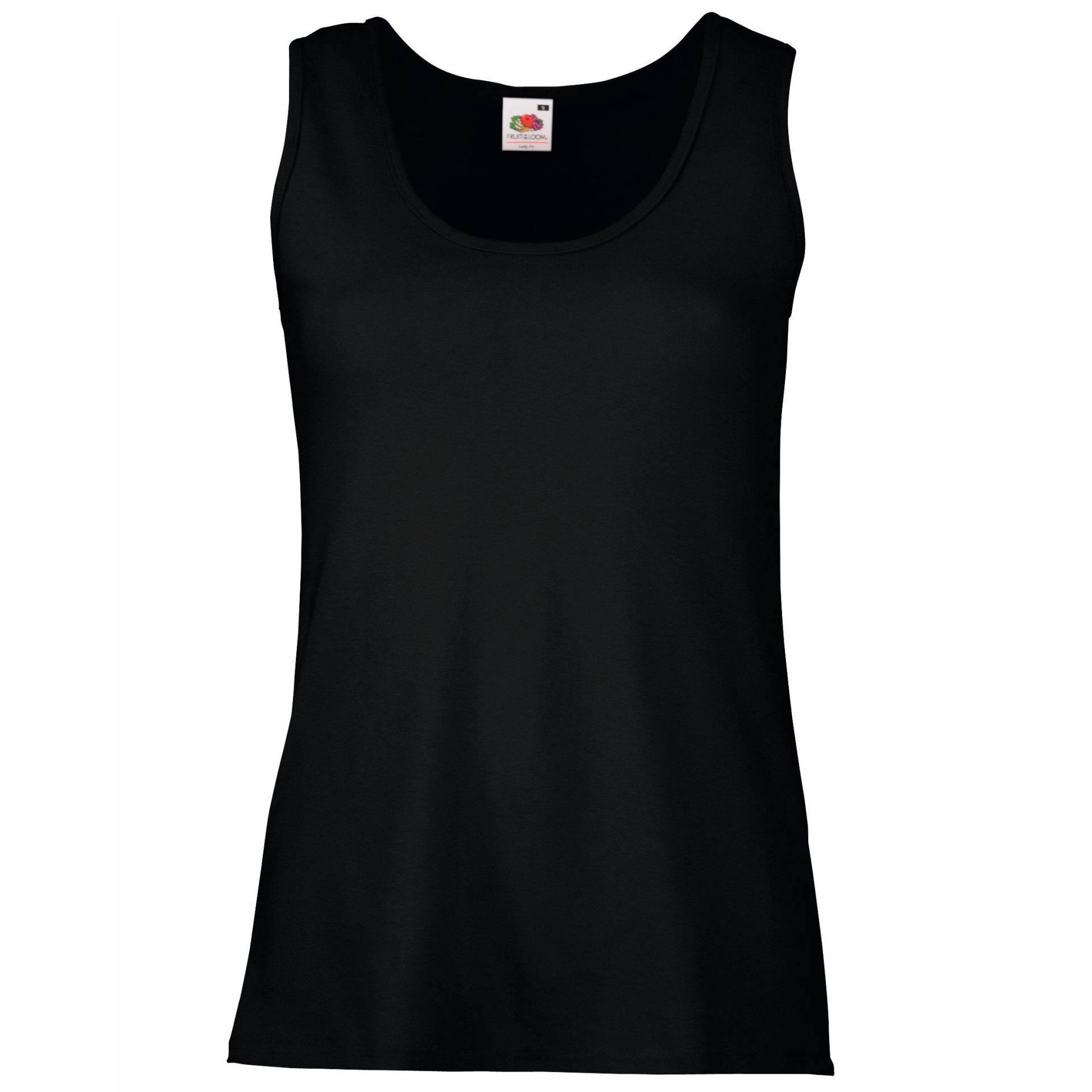 Ladyfit Valueweight Tanktop Damen Schwarz XL von Fruit of the Loom