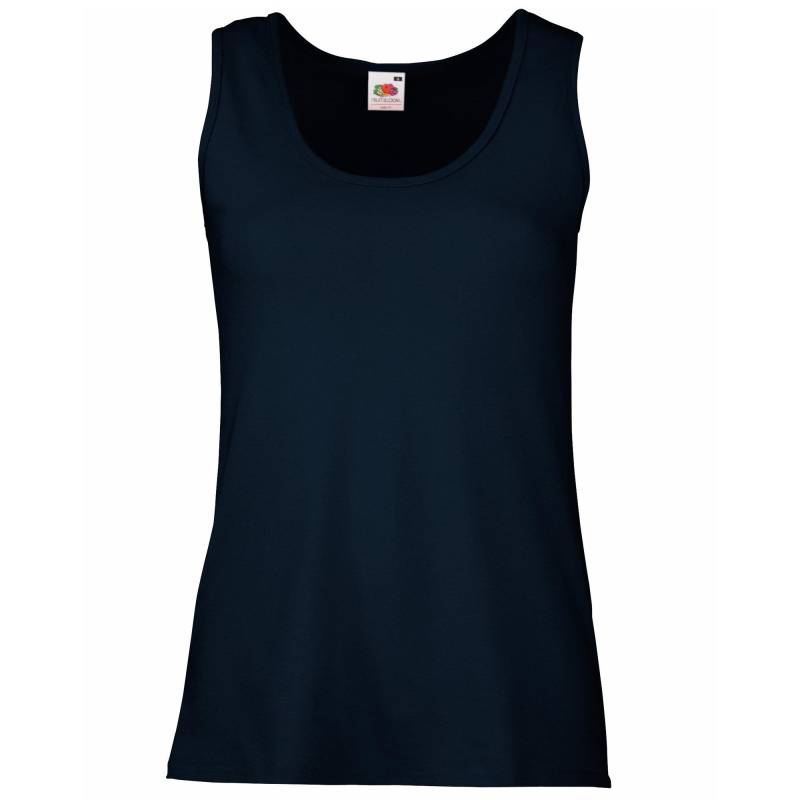 Ladyfit Valueweight Tanktop Damen Marine XS von Fruit of the Loom