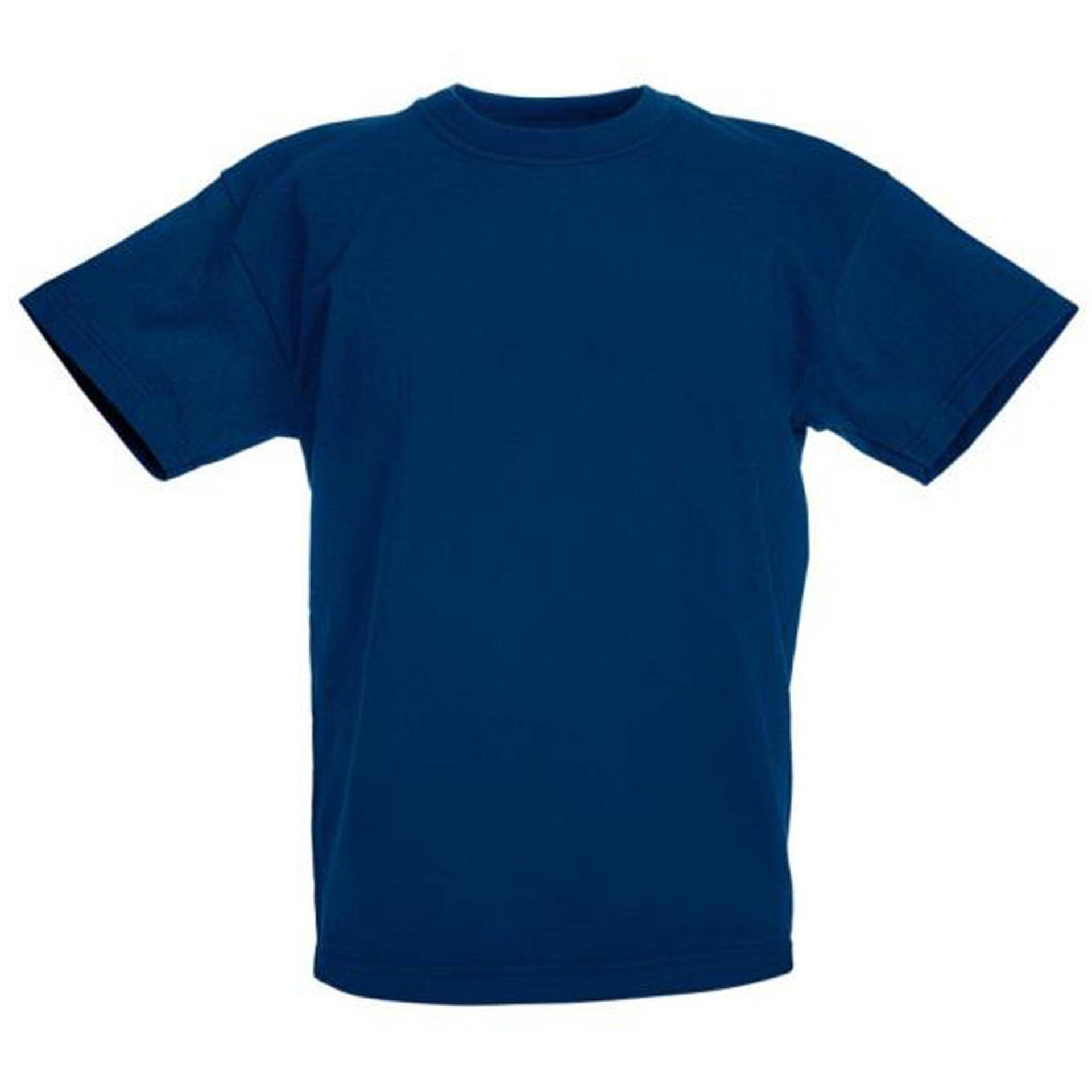 Original Kurzarm Tshirt Jungen Marine 12-13A von Fruit of the Loom