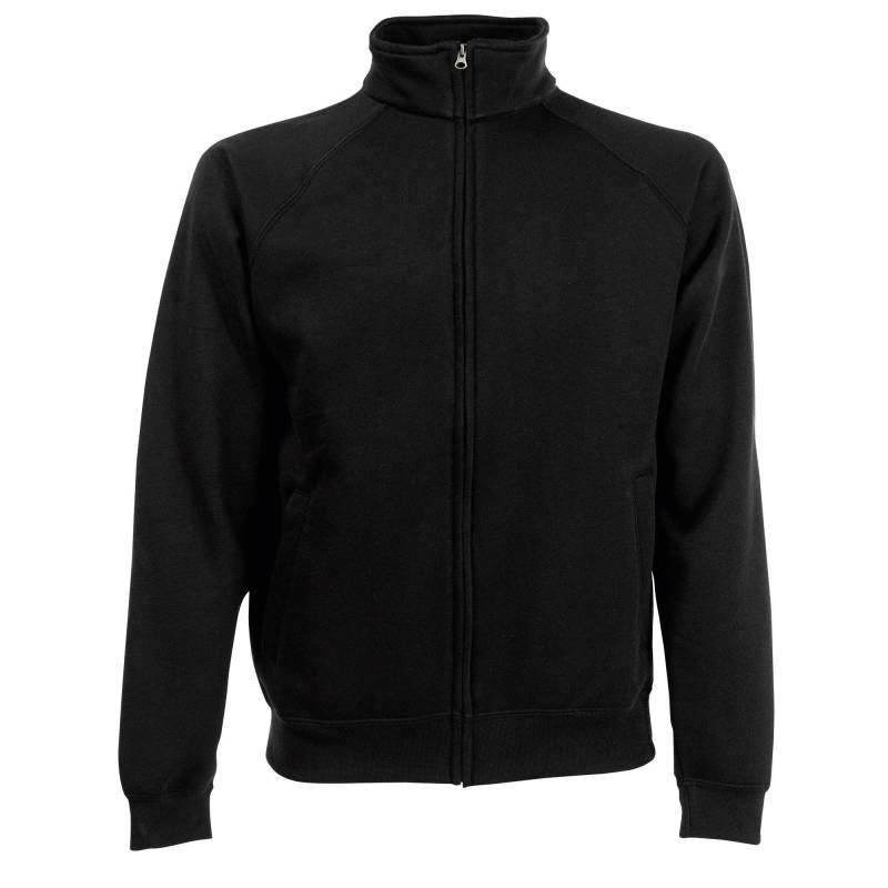 Premium 7030 Sweatjacke Sweatshirtjacke Sweatshirt Mit Reißverschluss Herren Schwarz S von Fruit of the Loom