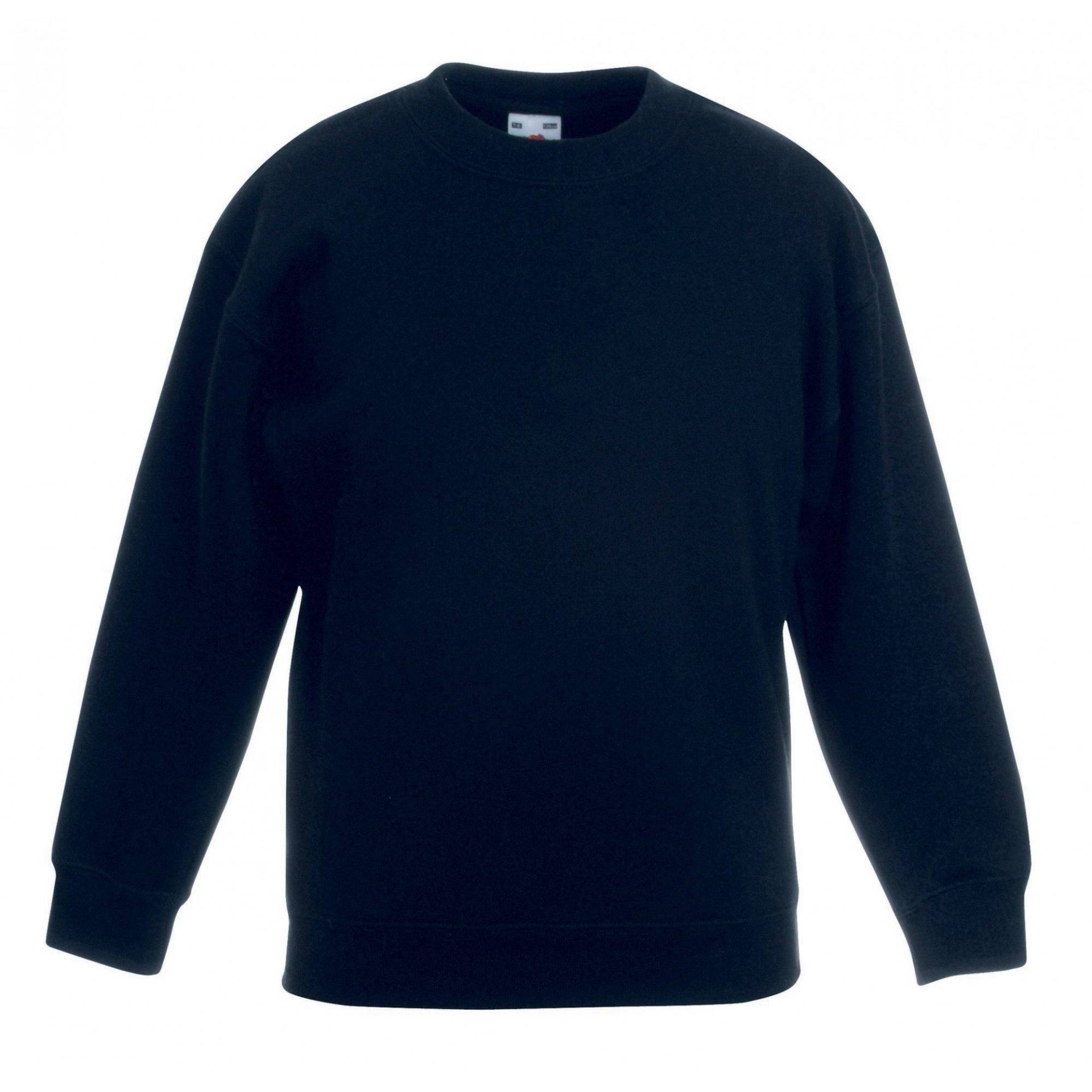 Premium 7030 Sweatshirt Mädchen Schwarz 3-4A von Fruit of the Loom