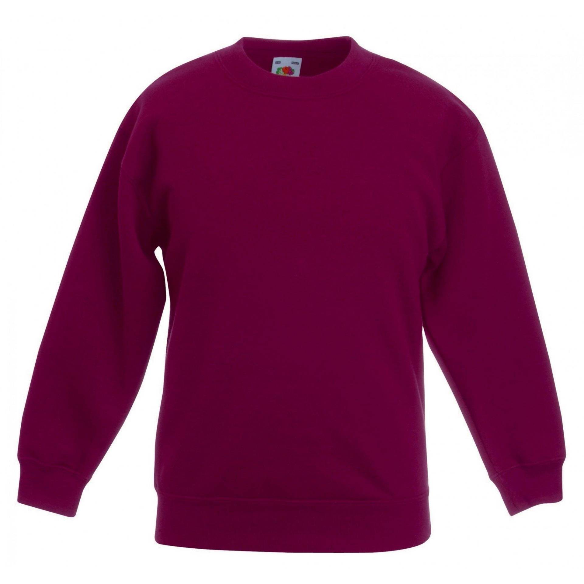 Premium 7030 Sweatshirt Mädchen Weinrot 5-6A von Fruit of the Loom