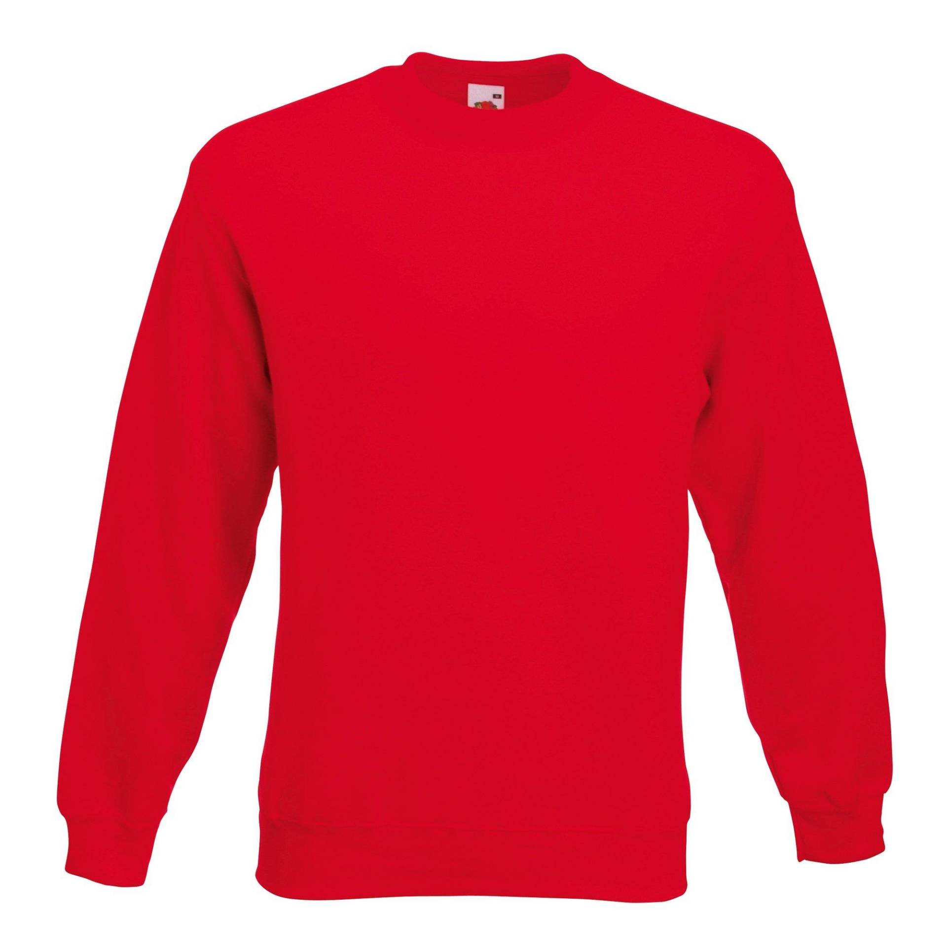 Premium Setin Sweatshirt Damen Rot Bunt L von Fruit of the Loom