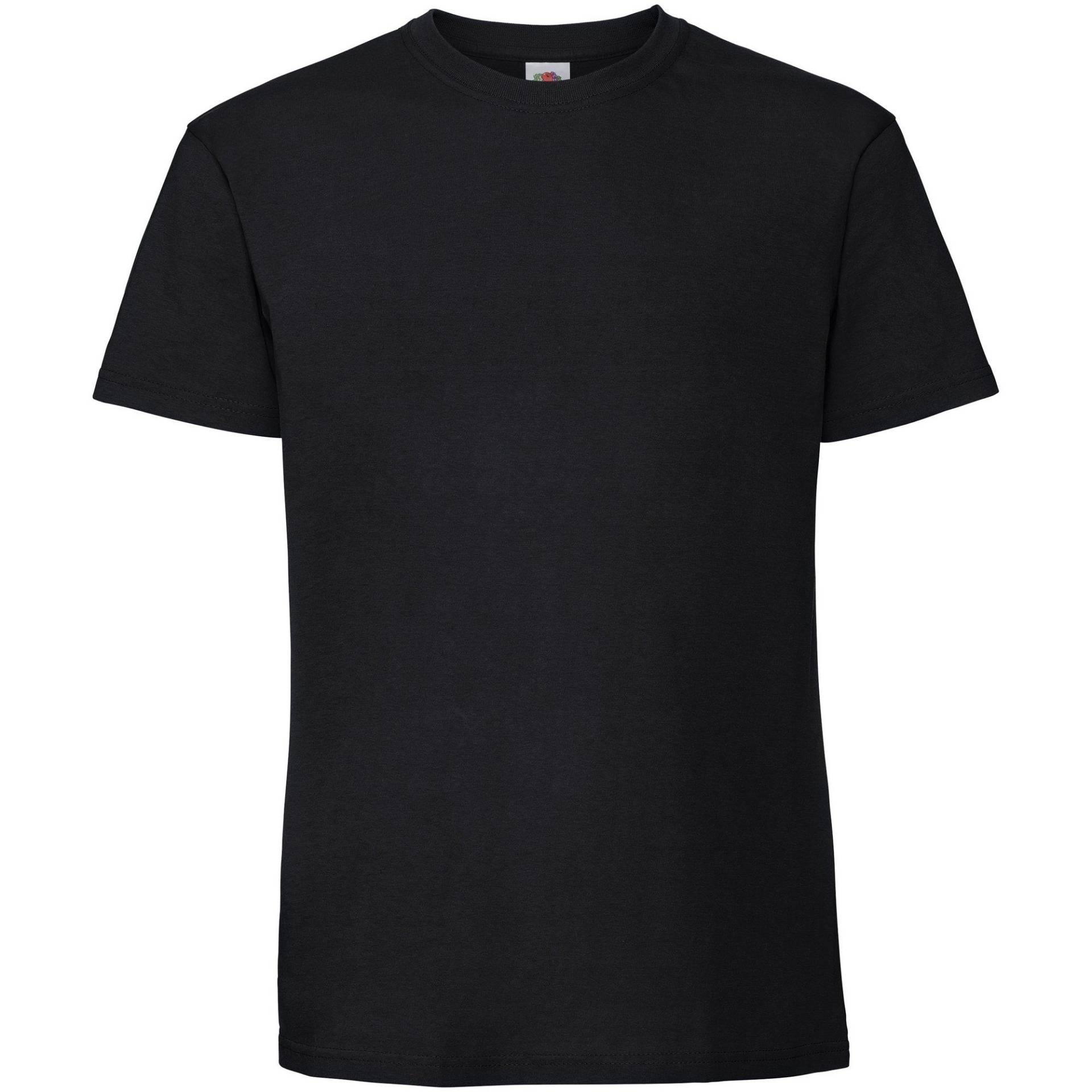 Premium Tshirt Damen Schwarz M von Fruit of the Loom