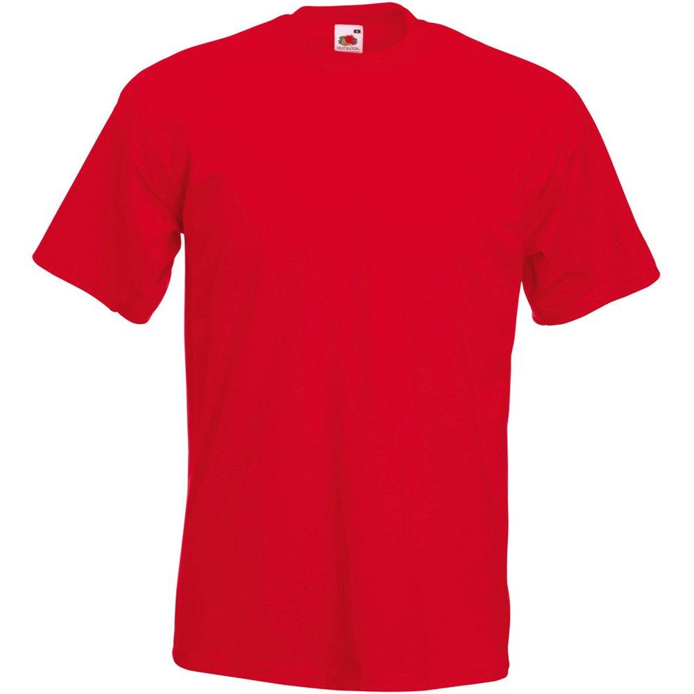 Super Premium Kurzarm Tshirt Herren Rot Bunt M von Fruit of the Loom