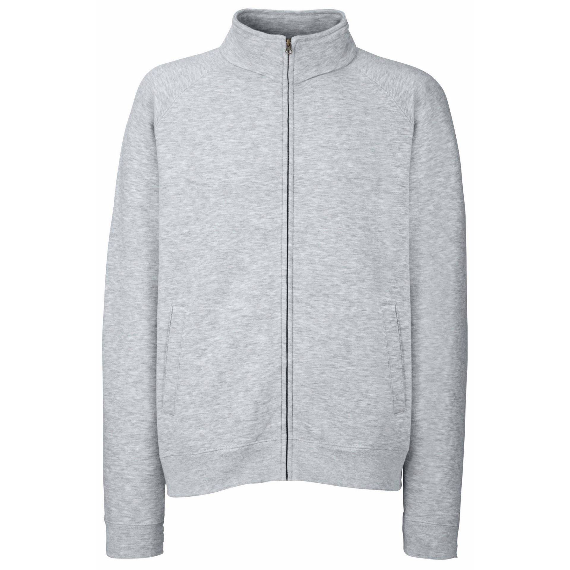 Sweatjacke Herren Grau L von Fruit of the Loom