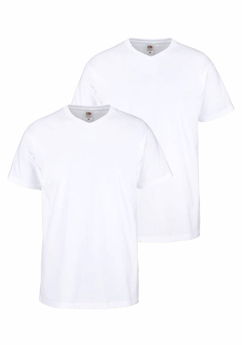 Fruit of the Loom T-Shirt, (Packung, 2 tlg.), mit V-Ausschnitt von Fruit of the Loom