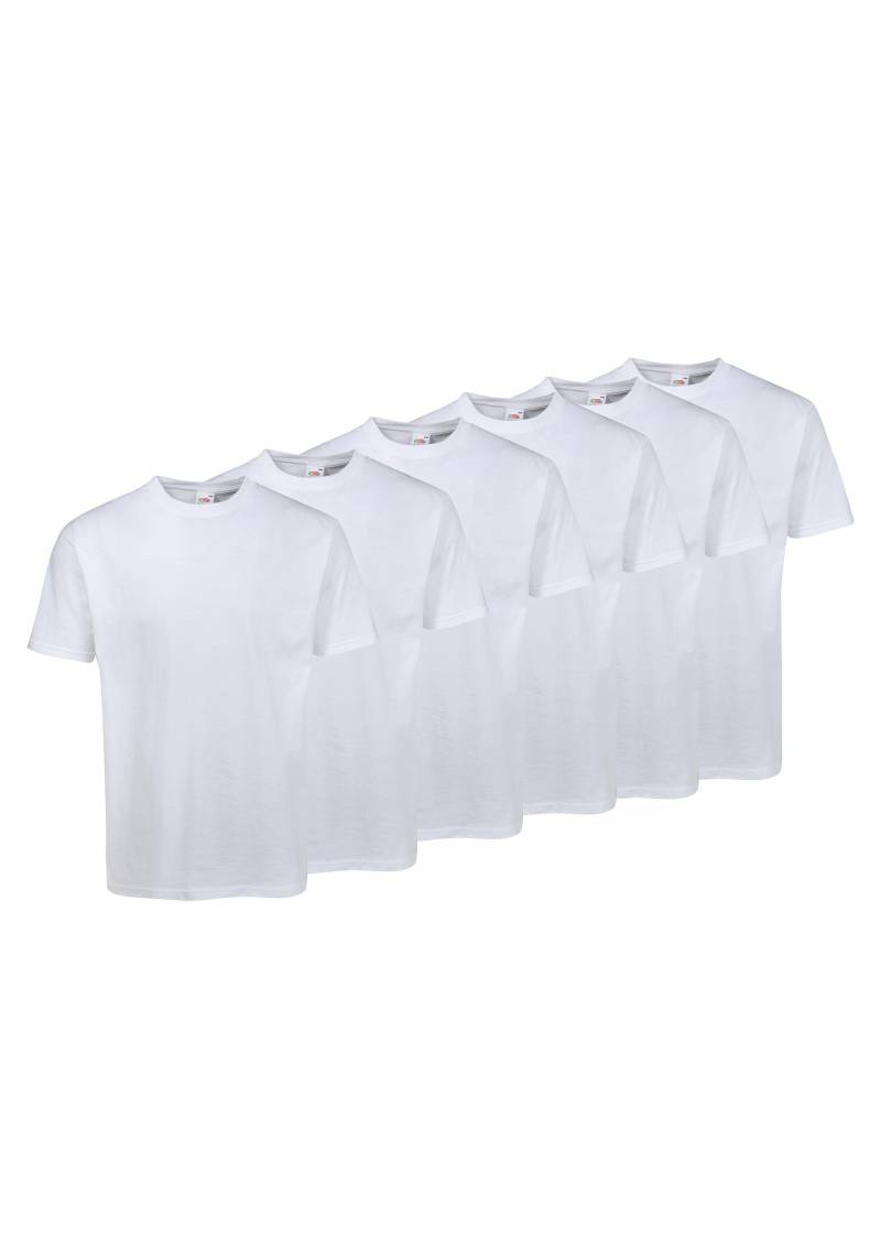 Fruit of the Loom T-Shirt », sechs Stück in unterschiedlicher Farbkomination«, (Packung, 6 tlg., 6er-Pack), mit Rundhalsausschnitt von Fruit of the Loom