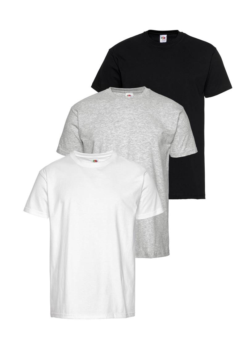 Fruit of the Loom T-Shirt, (Packung, 3 tlg.), mit Rundhalsausschnitt von Fruit of the Loom