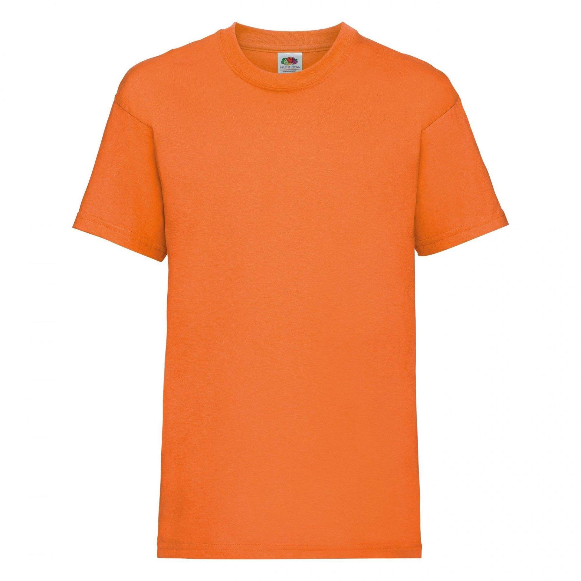 Tshirt, Kurzärmlig Jungen Orange 116 von Fruit of the Loom