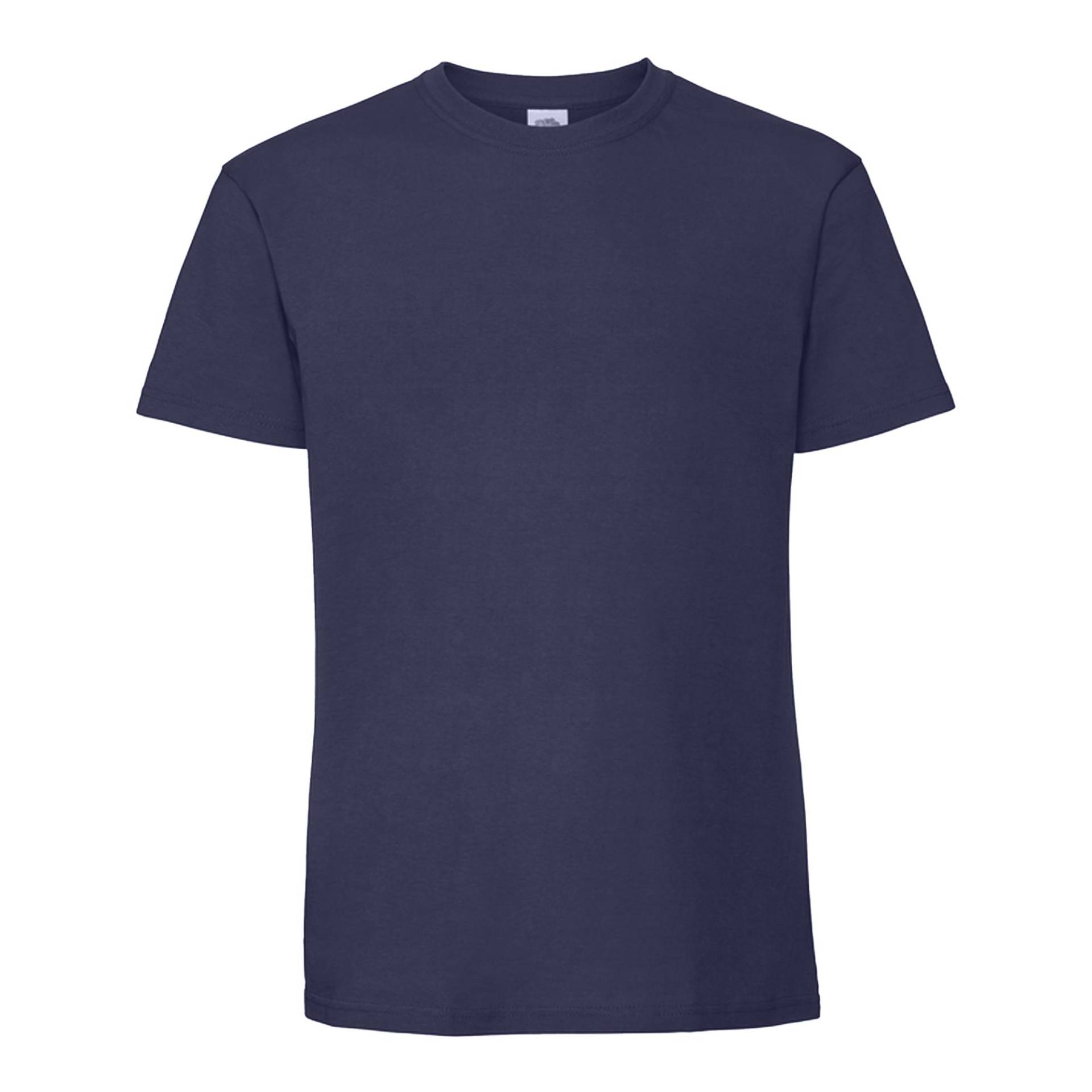 Iconic Premium Tshirt Herren Marine L von Fruit of the Loom