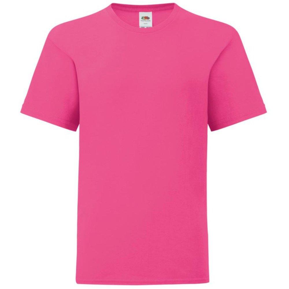 Iconic Tshirt Jungen Magenta 152 von Fruit of the Loom