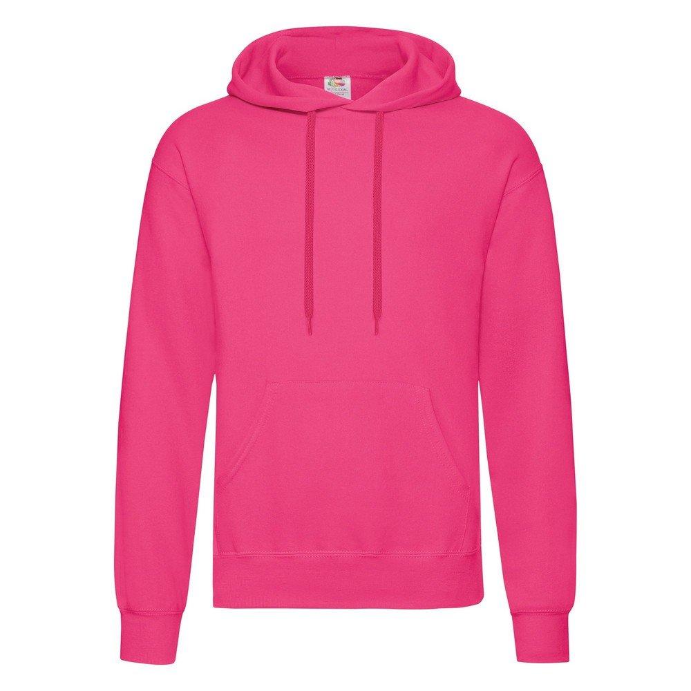 Kapuzenpullover Herren Fuchsia S von Fruit of the Loom