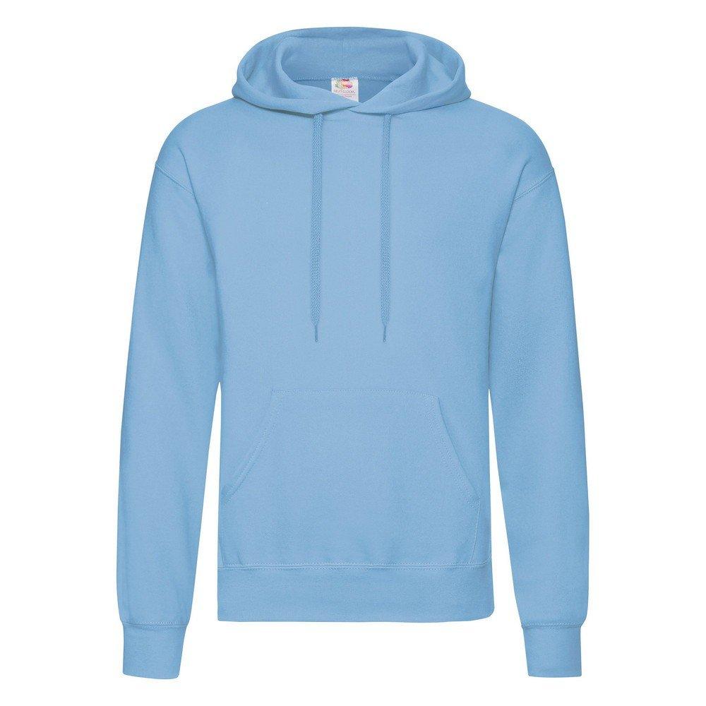 Kapuzenpullover Herren Himmelblau M von Fruit of the Loom