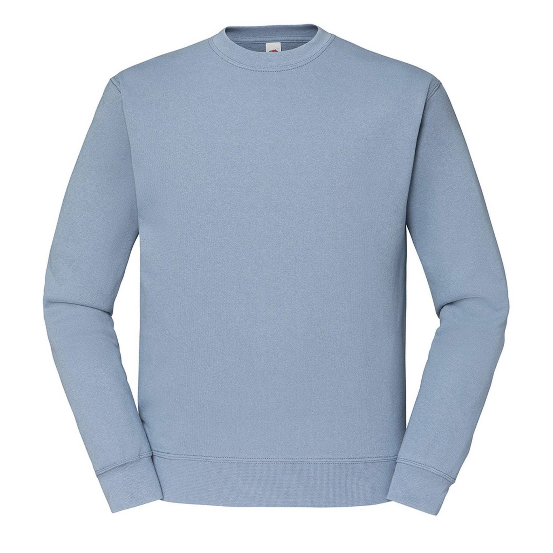 Klassik Drop Schulter Sweatshirt Herren Blau L von Fruit of the Loom