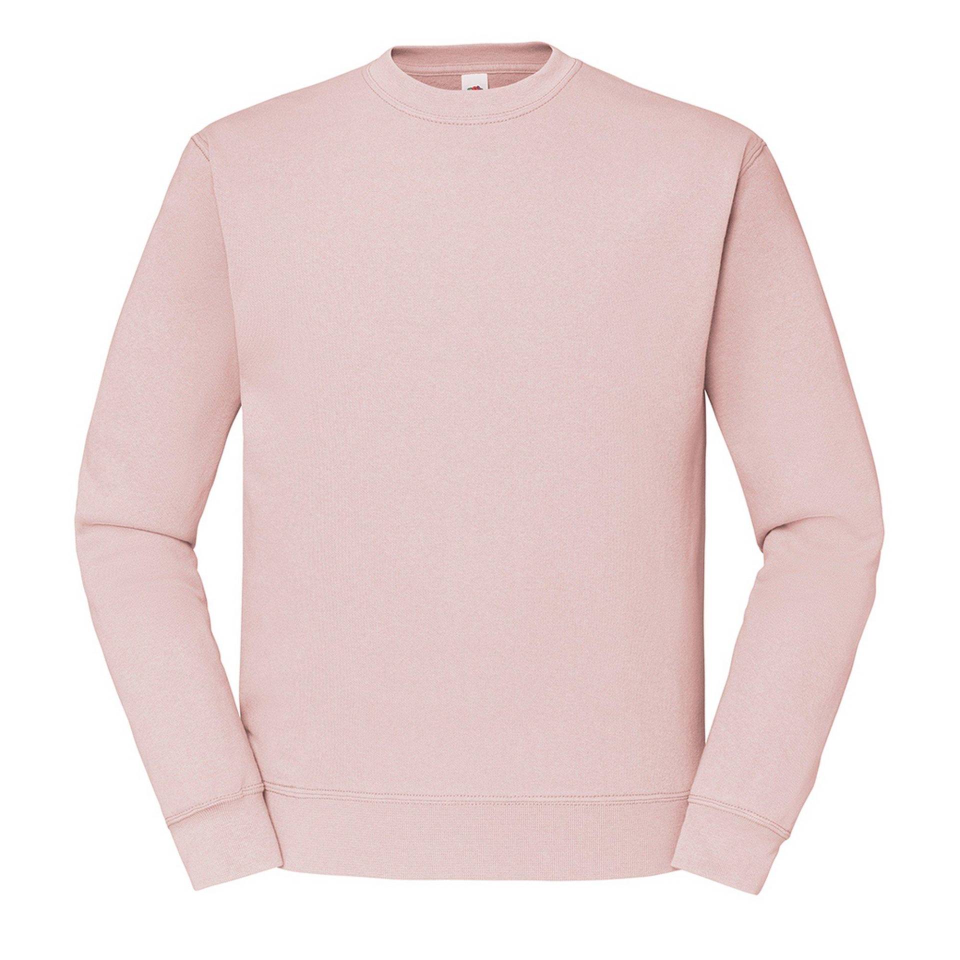 Klassik Drop Schulter Sweatshirt Herren Pink Teal L von Fruit of the Loom