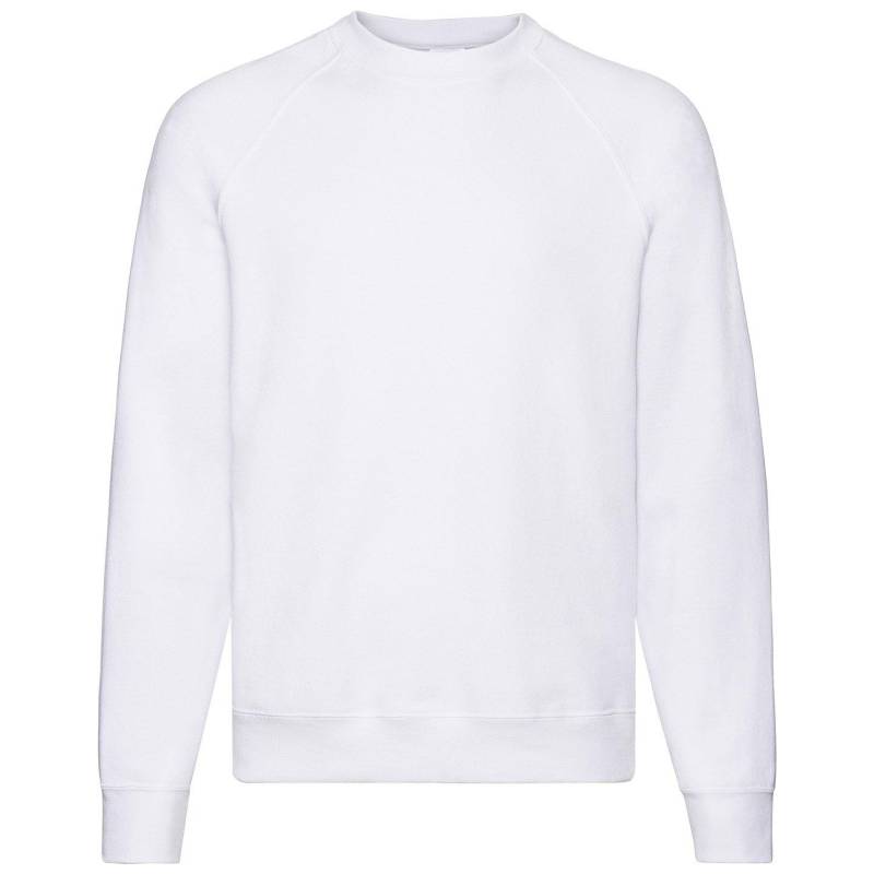 Klassisches Raglan Sweatshirt Herren Weiss 3XL von Fruit of the Loom