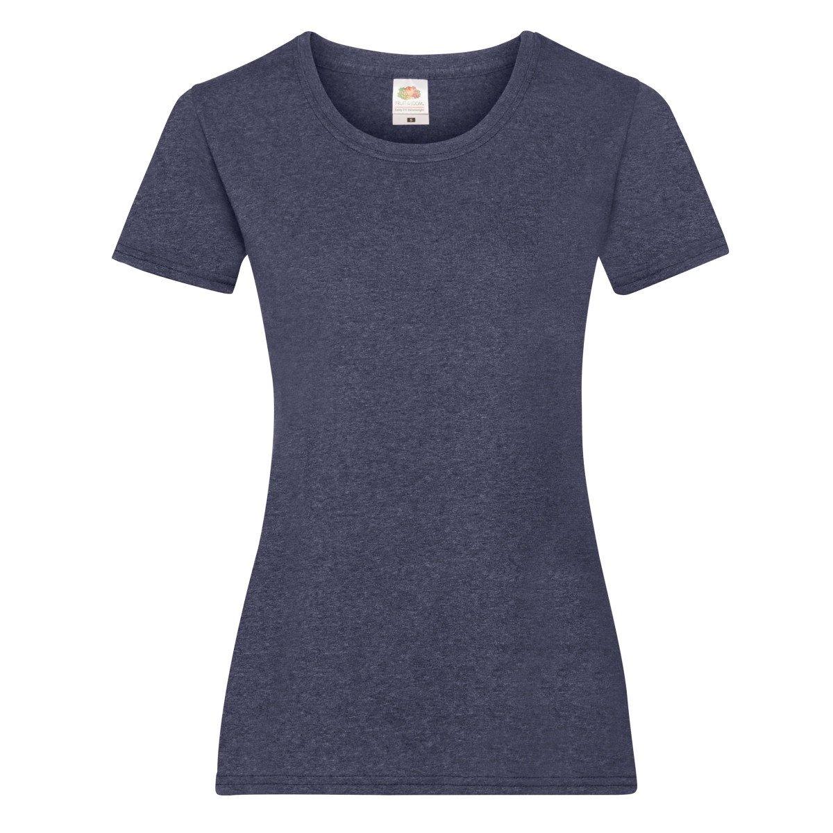 Ladyfit Tshirt (5 Stückpackung) Damen Marine M von Fruit of the Loom