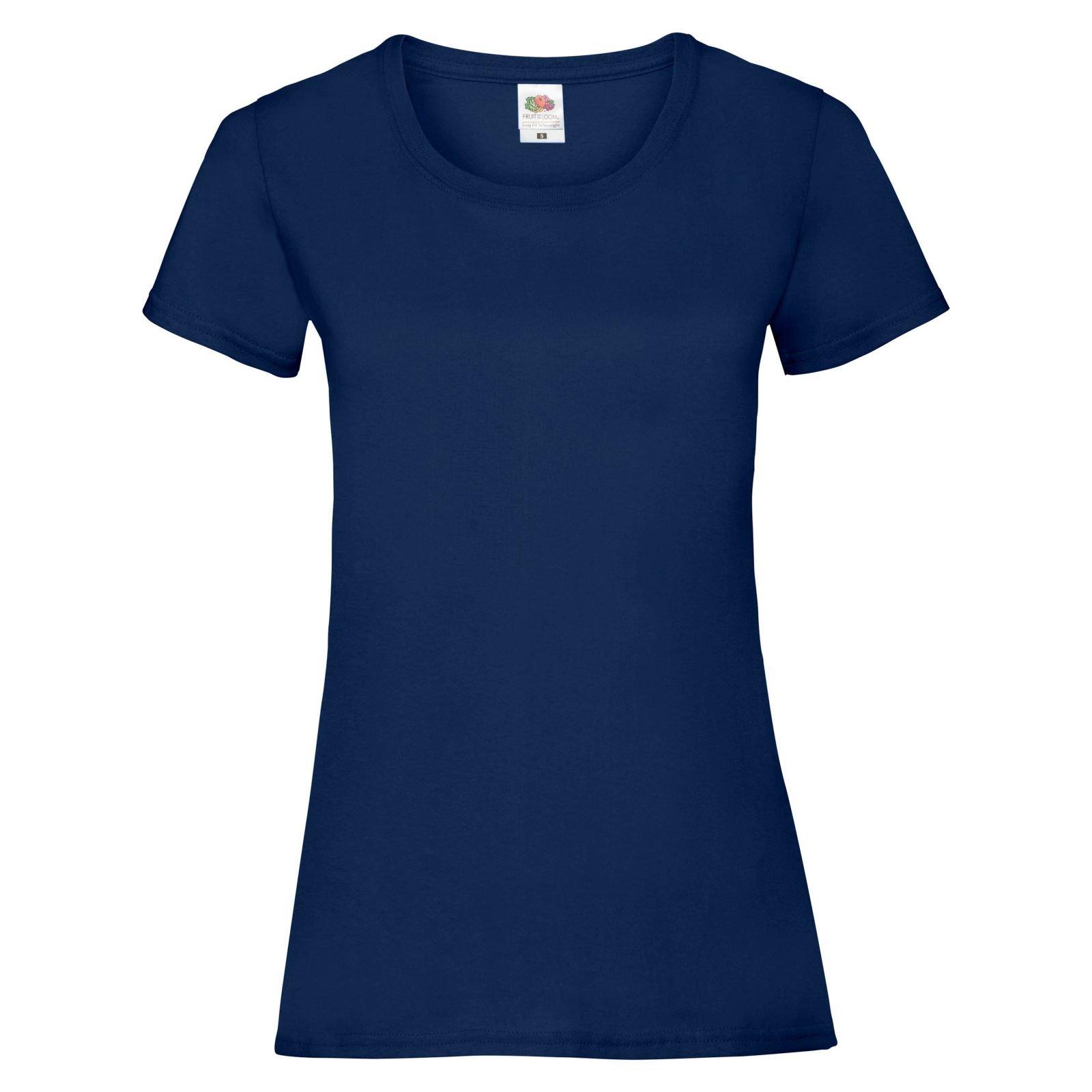 Ladyfit Tshirt (5 Stückpackung) Damen Marine XS von Fruit of the Loom