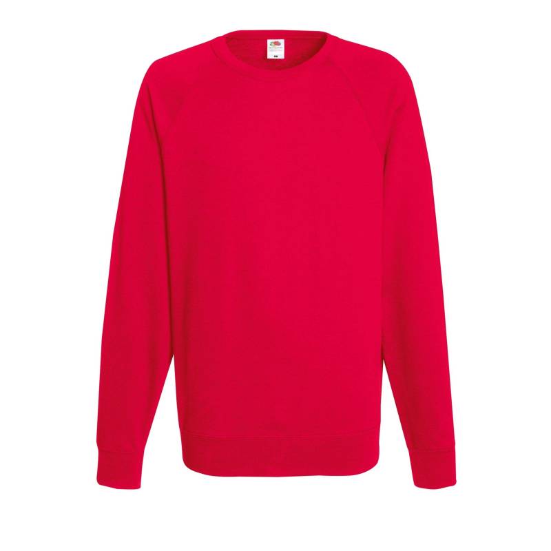 Leichte Raglan-sweatshirt (240 Gsm) Herren Rot Bunt XXL von Fruit of the Loom