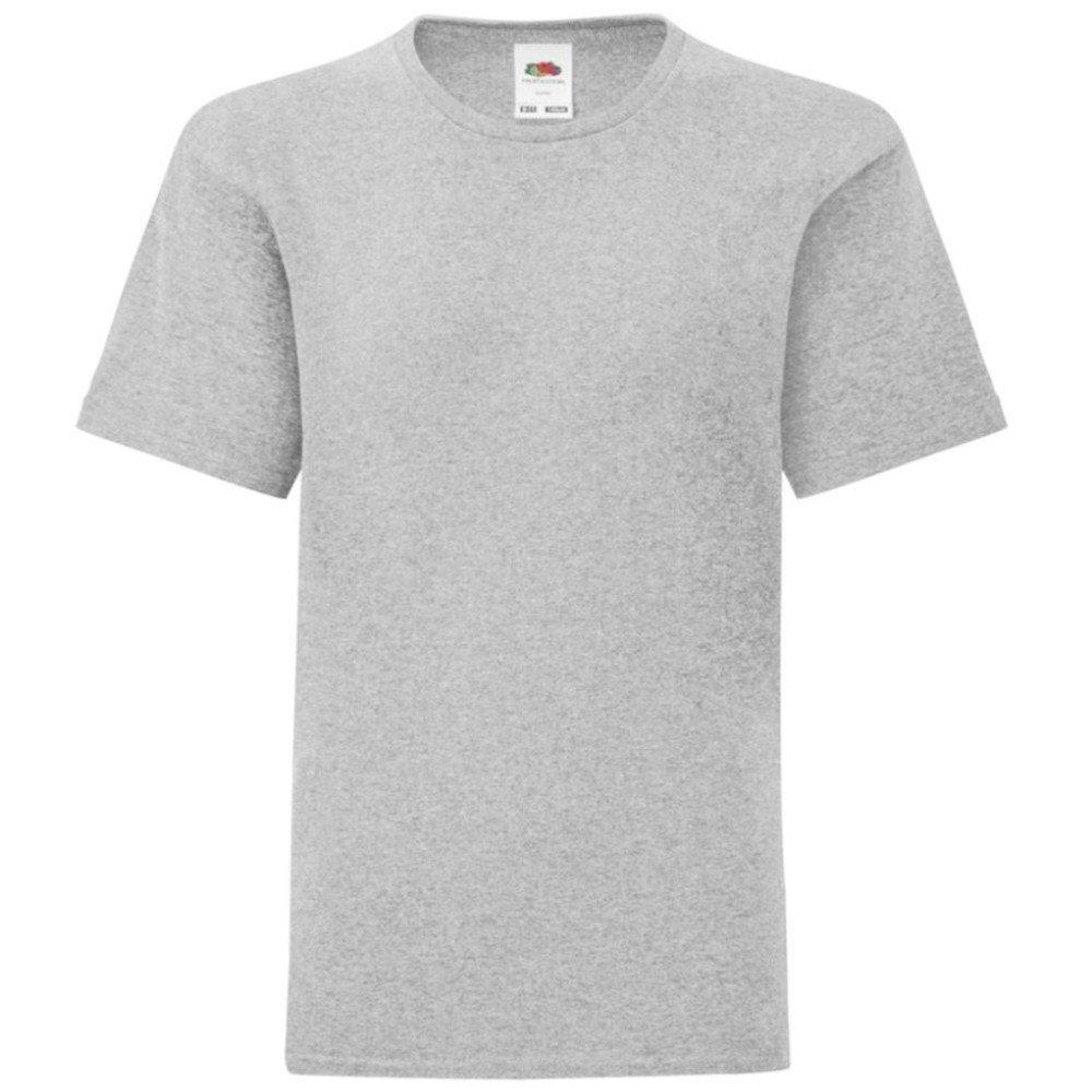 Iconic Tshirt Jungen Grau 104 von Fruit of the Loom