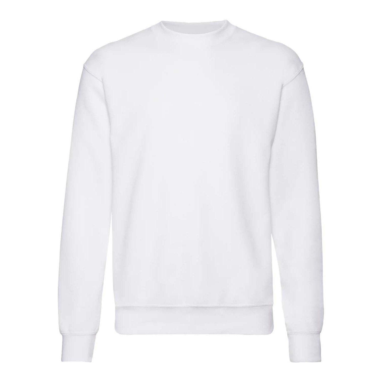 Premium Pullover (2er Pack) Jungen Weiss 14/15A von Fruit of the Loom