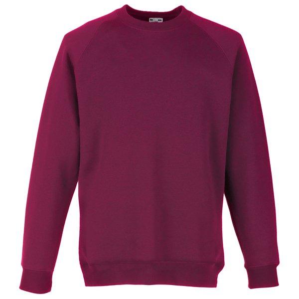 Raglanärmeln Sweatshirt Mädchen Weinrot 14-16A von Fruit of the Loom