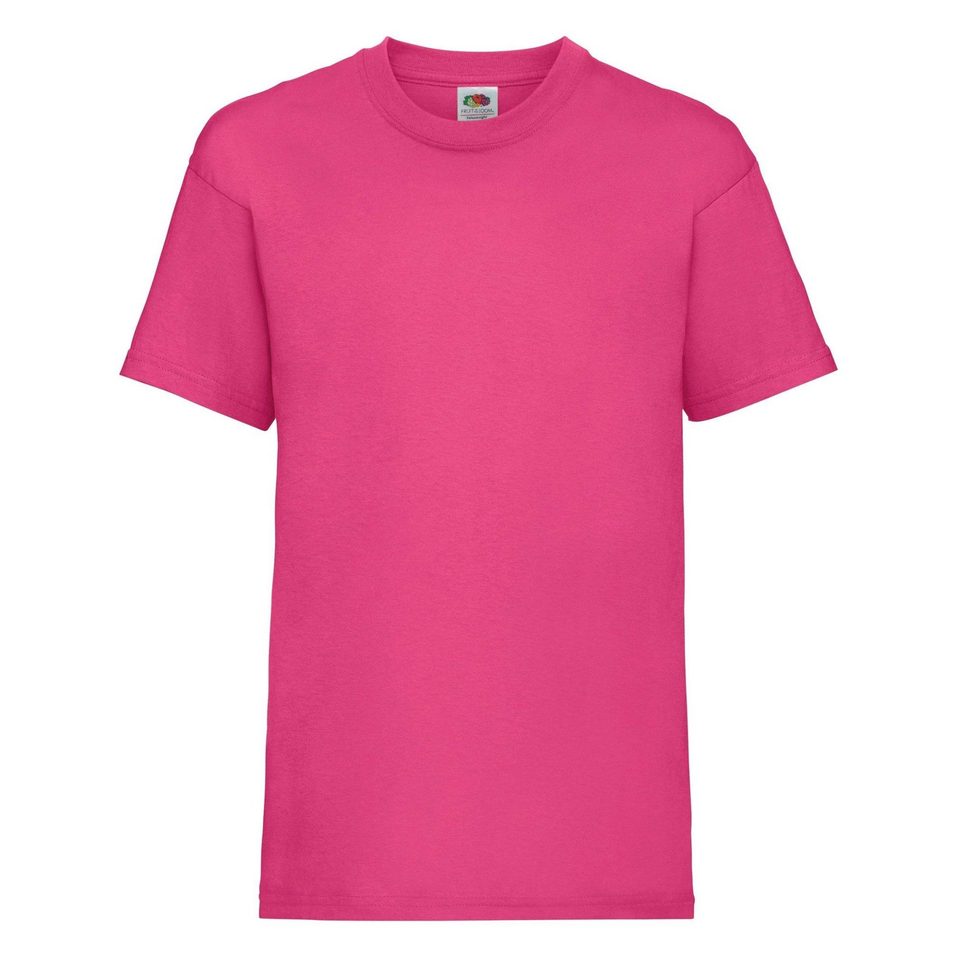 Tshirt, Kurzärmlig Jungen Fuchsia 164 von Fruit of the Loom