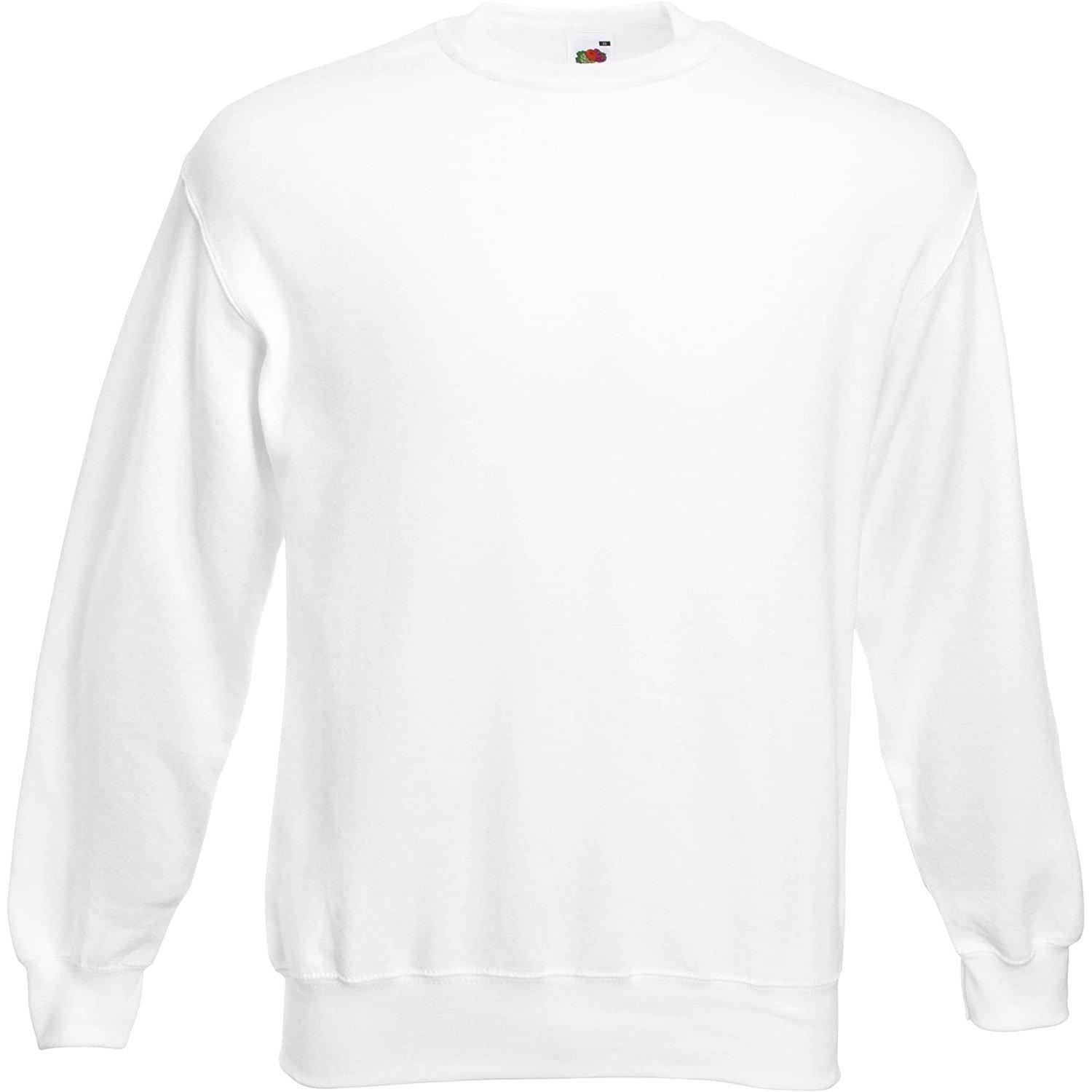 "classic" Sweatshirt, Überschnittene Schulter Herren Weiss 4XL von Fruit of the Loom