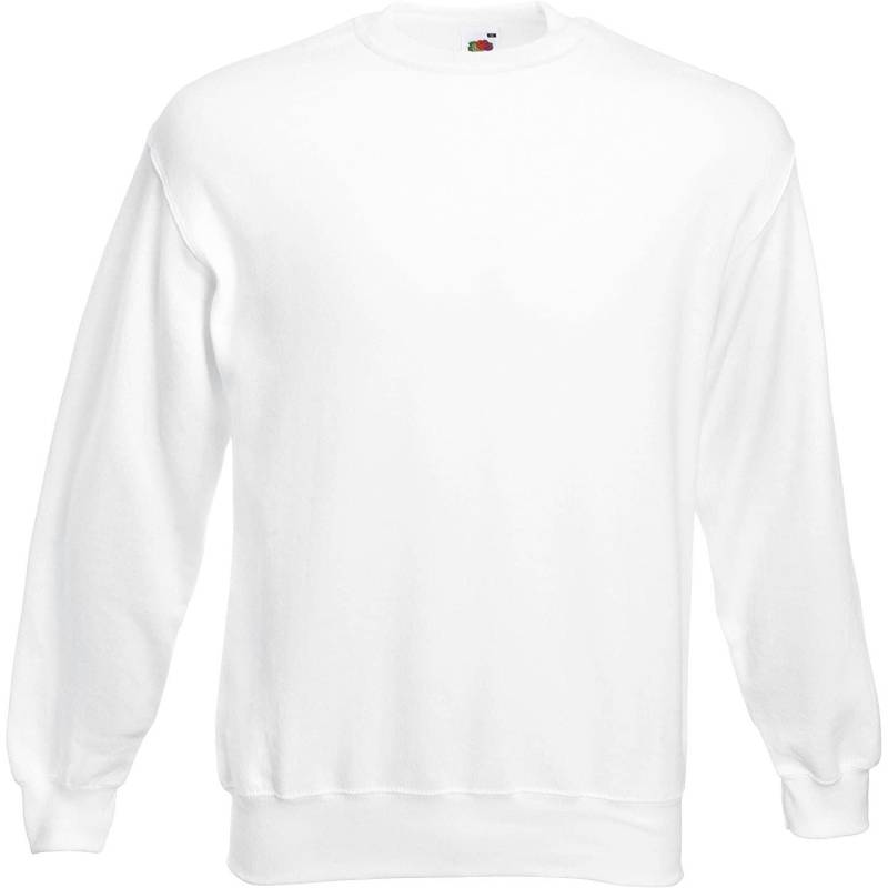 "classic" Sweatshirt, Überschnittene Schulter Herren Weiss 4XL von Fruit of the Loom