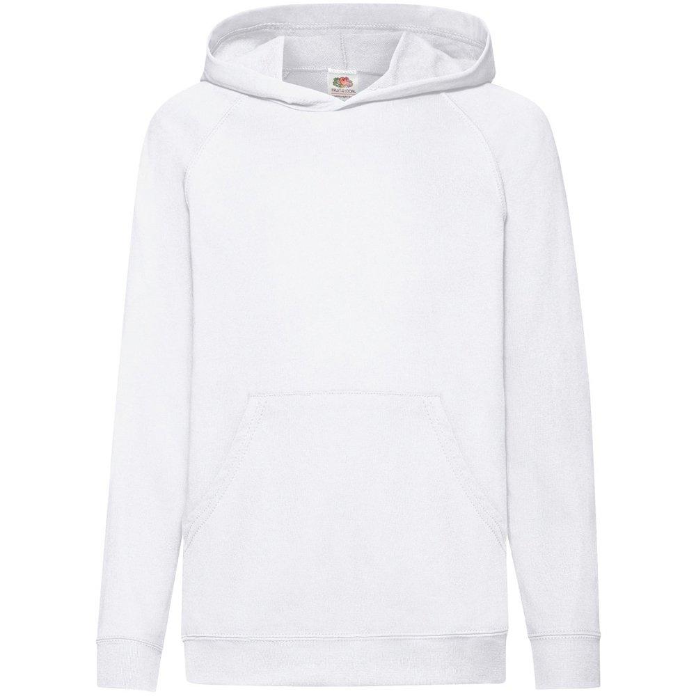 Kapuzen Pullover Jungen Weiss 5-6A von Fruit of the Loom