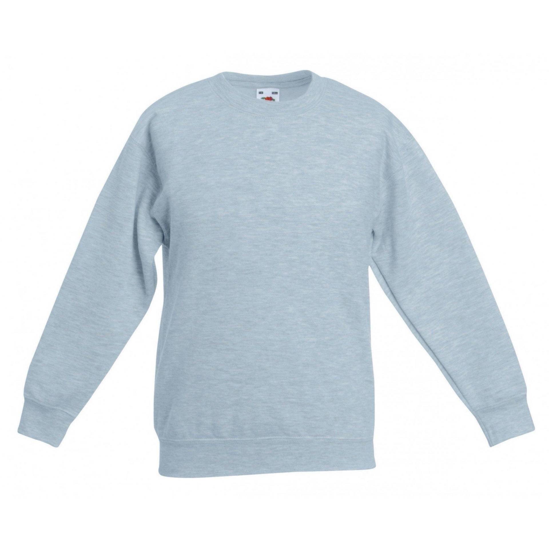 Pullover Premium Mädchen Grau 7-8A von Fruit of the Loom