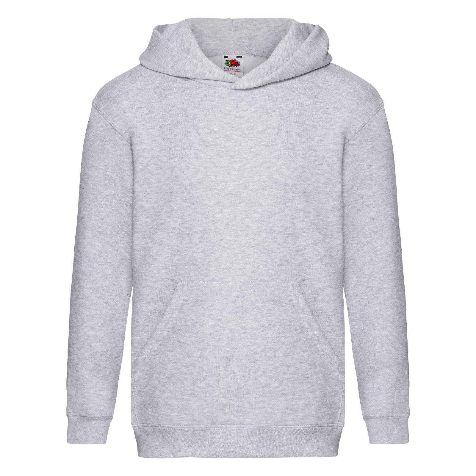 Kapuzenpullover Premium 7030 Jungen Grau 9-11A von Fruit of the Loom