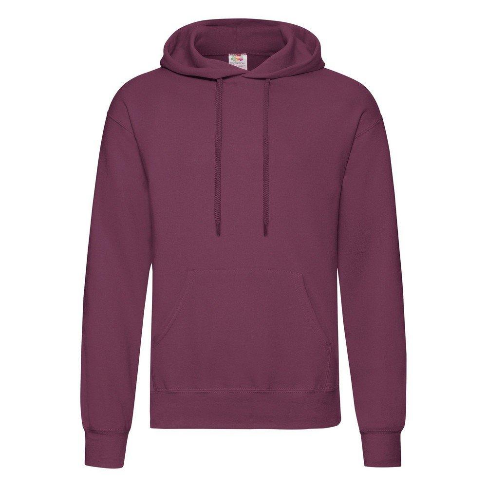 Kapuzenpullover Hoodie Kapuzensweater Herren Weinrot L von Fruit of the Loom