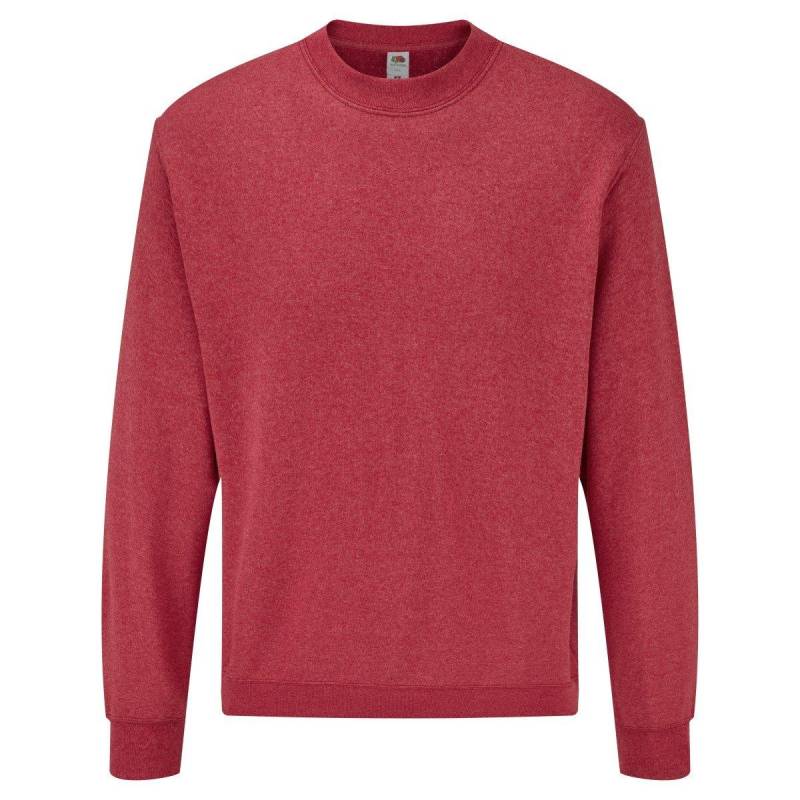 Belcoro® Garn Pullover Sweatshirt Herren Rot Bunt L von Fruit of the Loom