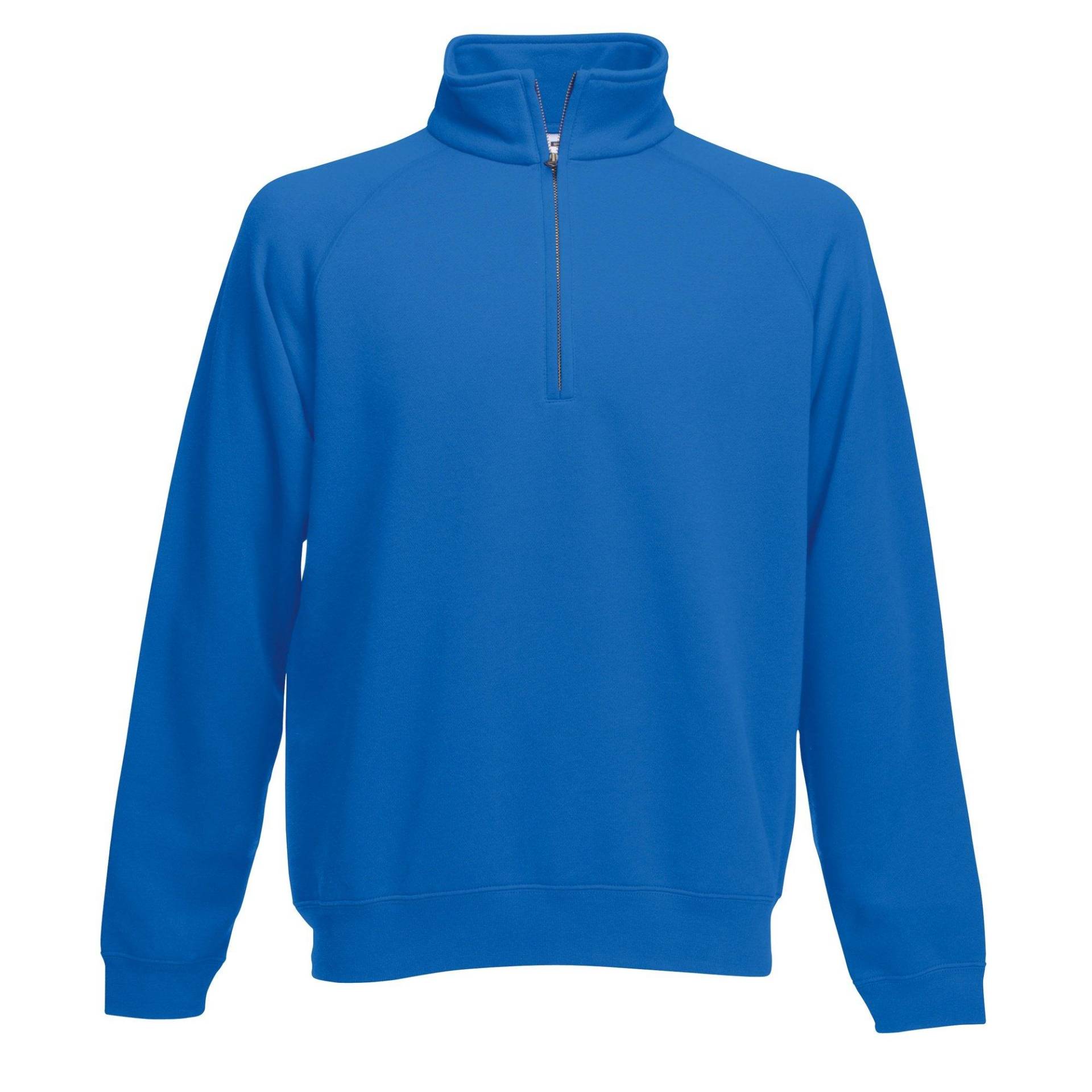 Premium Zip Pullover Herren Königsblau L von Fruit of the Loom