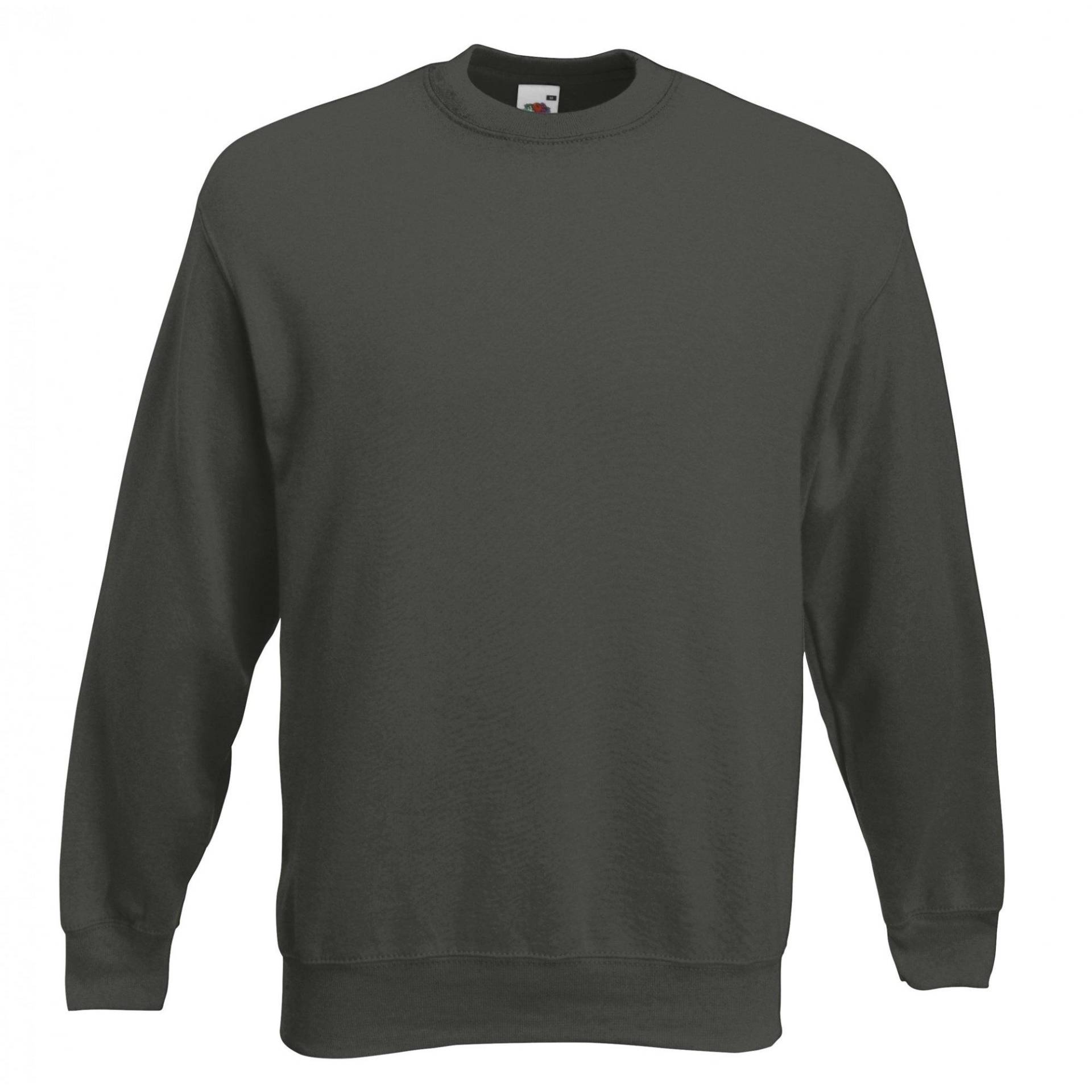 Premium 7030 Sweatshirt, Rundhalsausschnitt Damen Charcoal Black L von Fruit of the Loom