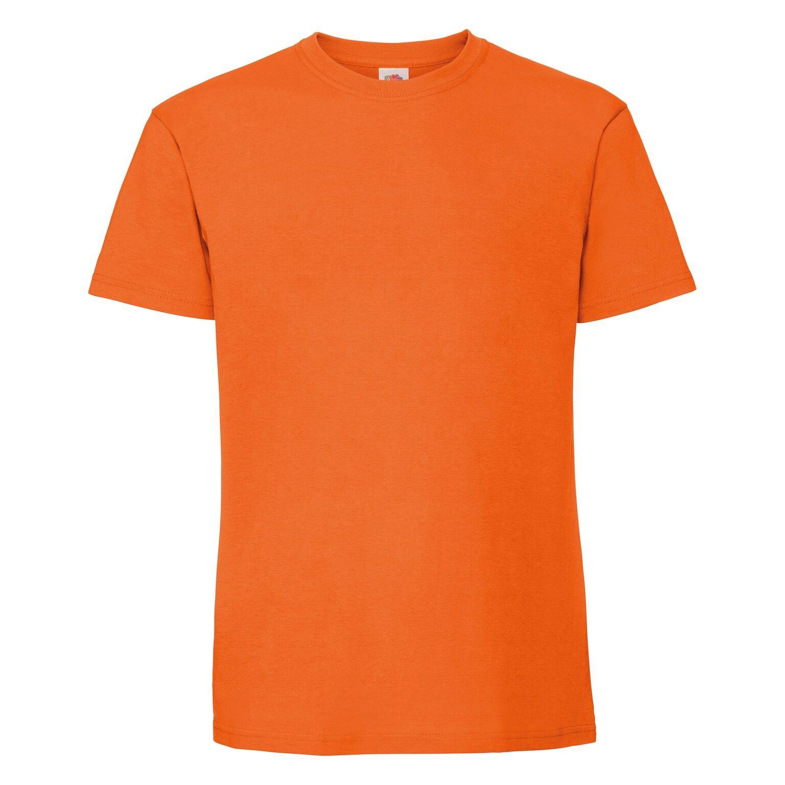 Premium Tshirt Damen Orange L von Fruit of the Loom