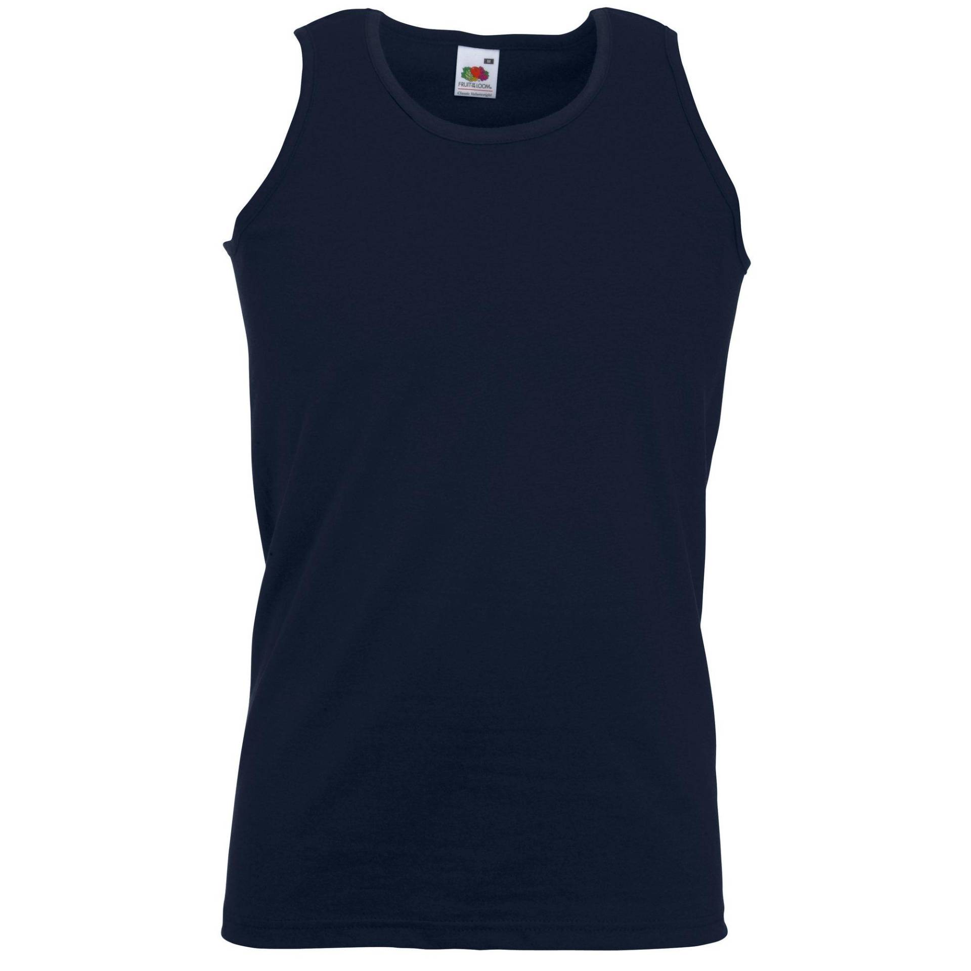 Sportlich Weste Tank Top Herren Marine M von Fruit of the Loom