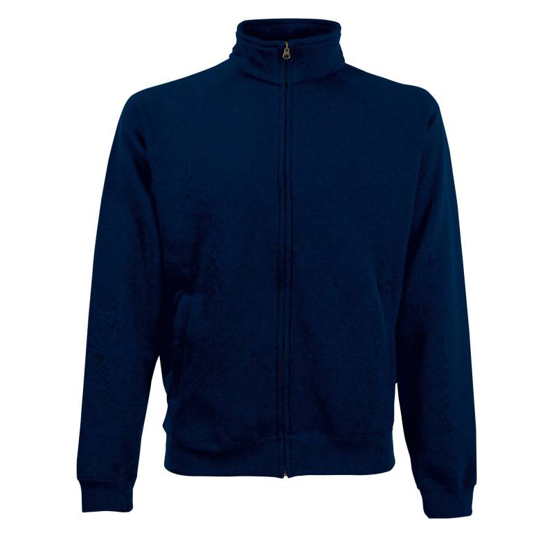 Sweatjacke Sweatshirtjacke Sweatshirt Mit Reißverschluss Herren Marine M von Fruit of the Loom