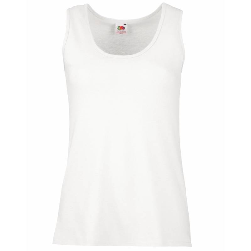 Ladyfit Valueweight Tanktop Damen Weiss M von Fruit of the Loom