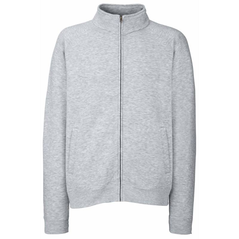 Sweatjacke Herren Grau M von Fruit of the Loom