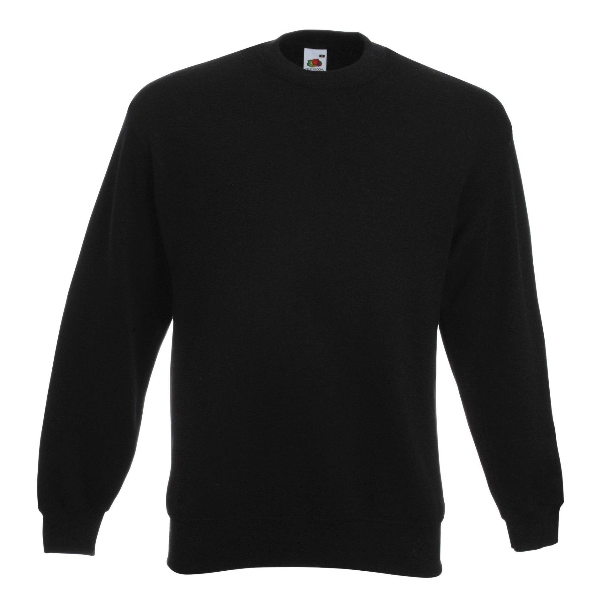 Premium 7030 Sweatshirt, Rundhalsausschnitt Damen Schwarz S von Fruit of the Loom