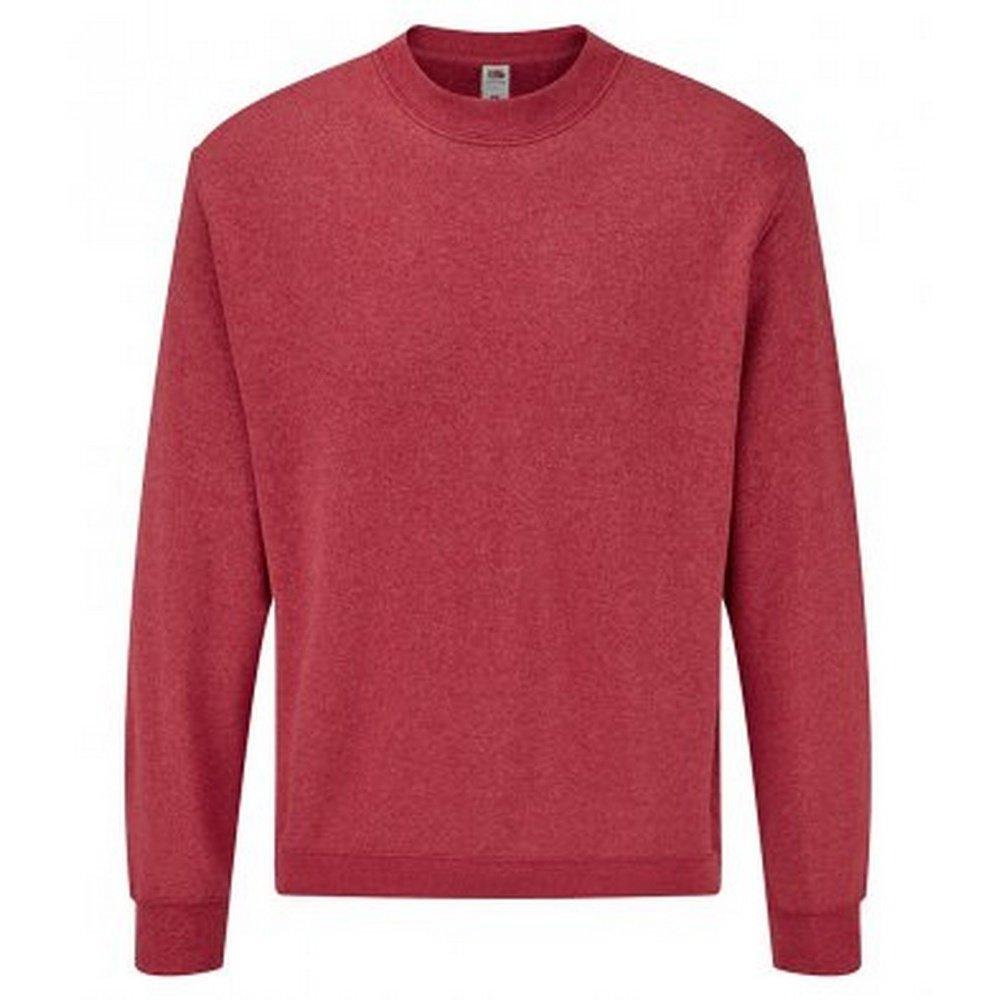 Klassischer Pullover Herren Rot Bunt S von Fruit of the Loom